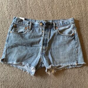 Levi's Light Blue Jean Shorts